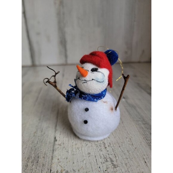 Annalee miniature snowman ornament Xmas decor vintage - Picture 1 of 6